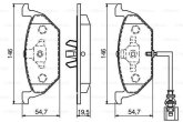 Колодка гальм. диск. AUDI/VW PASSAT/A4 передн. (вир-во Bosch)