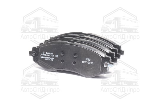 Колодка гальм. диск. CHEVROLET LACETTI, DAEWOO NUBIRA передн. (вир-во Bosch)