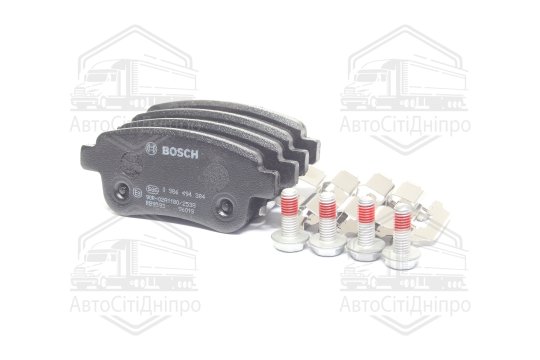 Колодка гальм. диск. RENAULT GRAND SCENIC III 1.4-2.0 09-, MEGANE III 08- задн. (вир-во Bosch)