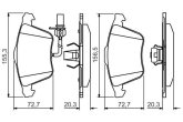 Колодка гальм. диск. AUDI A4, A6, ALLROAD передн. (вир-во Bosch)