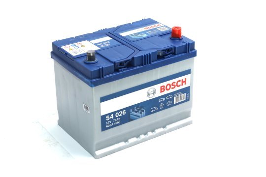Акумулятор 70Ah-12v BOSCH (S4026) (261x175x220),R,EN630(Азія)