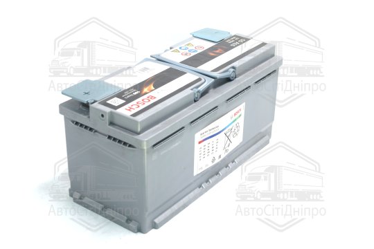 Акумулятор 105Ah-12v BOSCH AGM (S5A15) (394х175х190), R, EN 950