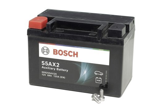 Акумулятор 8Ah-12v BOSCH AGM AUXILIARY (S5AX2) (150x87x105),L,EN125