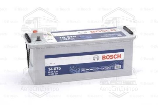 Акумулятор 140Ah-12v BOSCH (T4075) (513x189x223),полярність зворотна (3),EN800