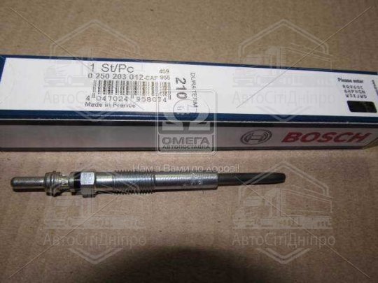 Свічка розжарювання GLP210 MITSU OUTLANDER, CITRO C-CROSSER 2.2 07-13 (вир-во BOSCH)