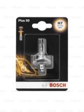Лампа розжарювання 12 V 55 W H7 PLUS 50 блістер (вир-во Bosch)