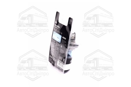 Лампа розжарювання H4 12V 60/55W P43t Ultra White (комплект) (вир-во Bosch)
