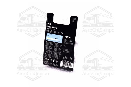 Лампа розжарювання H4 12V 60/55W P43t Ultra White (комплект) (вир-во Bosch)
