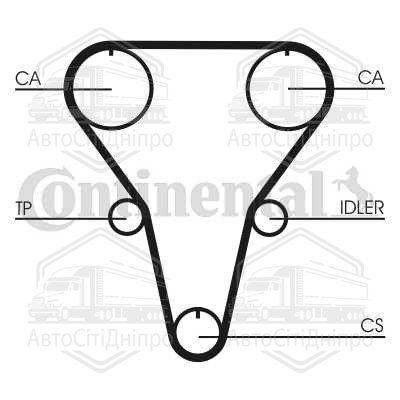 Ремінь зубчастий z = 145 (вир-во Bosch)