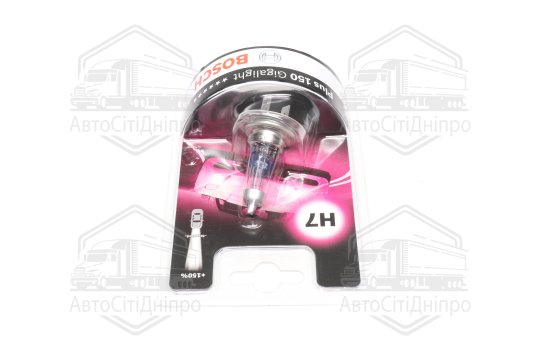 Лампа розжарювання H7 12V 55W PX26d GigaLight +150 (blister 1шт) (вир-во Bosch)