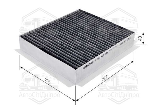 Фільтр салону MB M-CLASS вугільний (вир-во Bosch)