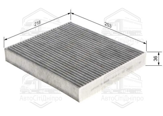 Фільтр салону PORSCHE PANAMERA 09-16 вугільний (вир-во BOSCH)