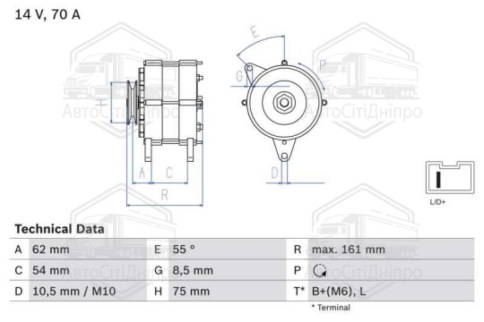 Щітка склоочис. 500 AEROTWIN AR20U (вир-во Bosch)