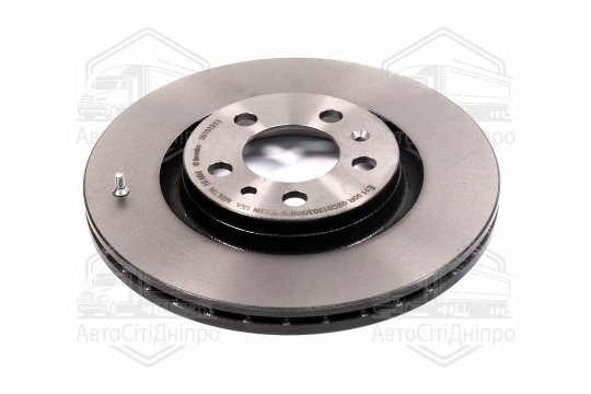 Диск гальмівний AUDI A3, SEAT LEON, TOLEDO, SKODA, VW, передн. вент. (вир-во BREMBO)