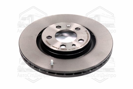Диск гальмівний AUDI A3, SEAT LEON, TOLEDO, SKODA, VW, передн. вент. (вир-во BREMBO)