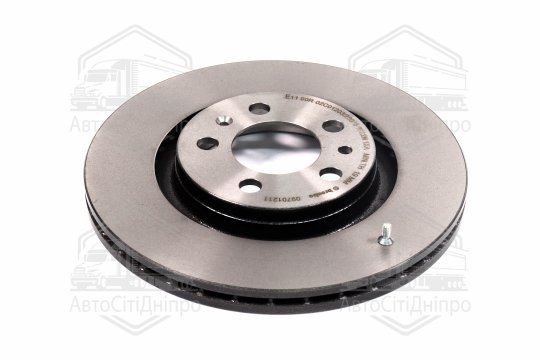 Диск гальмівний AUDI A3, SEAT LEON, TOLEDO, SKODA, VW, передн. вент. (вир-во BREMBO)