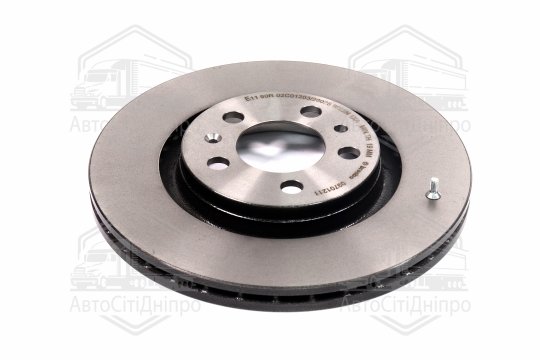 Диск гальмівний AUDI A3, SEAT LEON, TOLEDO, SKODA, VW, передн. вент. (вир-во BREMBO)