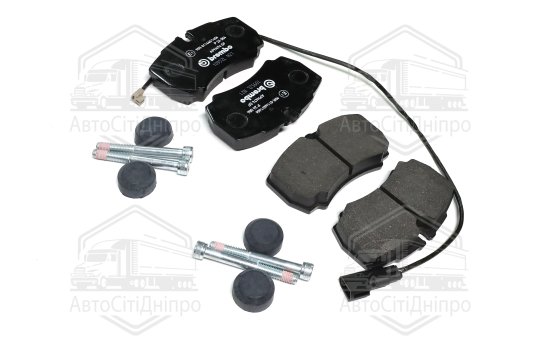 Колодка гальм. диск. FORD TRANSIT 2.2 2.4 07/06- задн. (вир-во BREMBO)