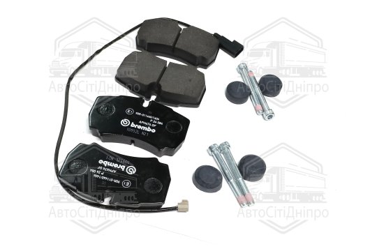 Колодка гальм. диск. FORD TRANSIT 2.2 2.4 07/06- задн. (вир-во BREMBO)