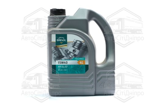Масло моторн. BREXOL TECHNO 15w-40 (Каністра 4л)