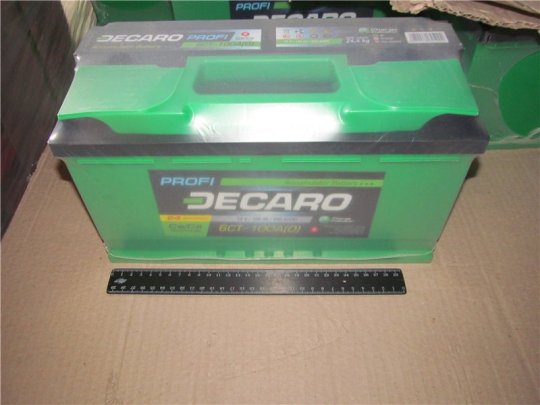 Акумулятор 100Ah-12v DECARO PROFI (353х175х190), R, EN850