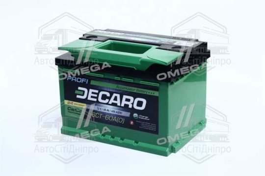 Акумулятор 60Ah-12v DECARO PROFI (242x175x175),R,EN600