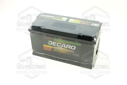 Акумулятор 90Ah-12v DECARO START (353х175х190), L, EN700