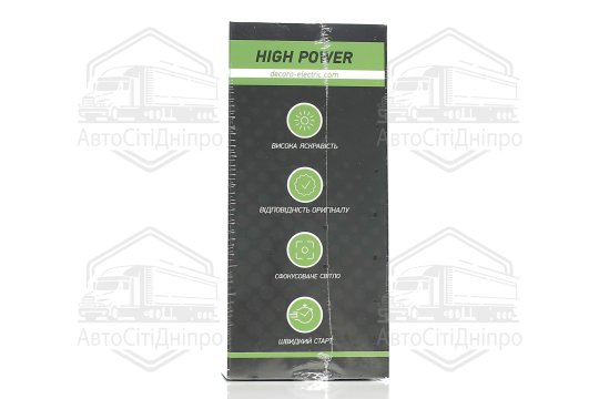 Лампа світлодіодна H7 LED 6500K 12/24 V HIGH POWER <DECARO>