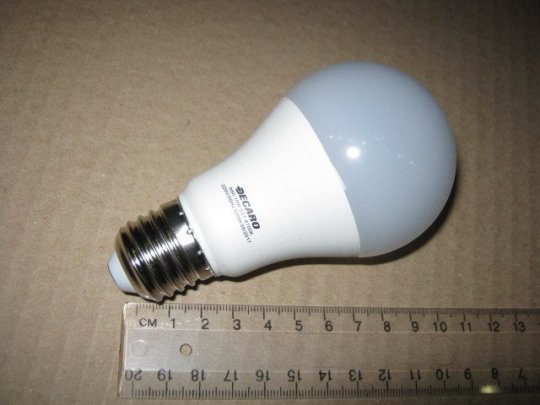 Світлодіодна лампа A60, 10W,4100k, 800lm, E27,220V <DECARO>