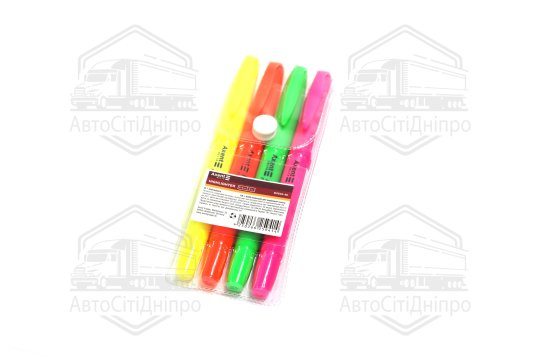 Набір маркерів текст., 4 кольори в пластиковому футлярі 2-4мм, Axent Delta