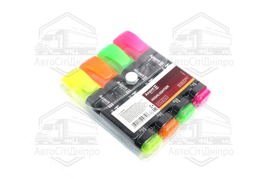 Набір маркерів текст., 4 кольори в пластиковому футлярі 1-5мм, Axent Delta