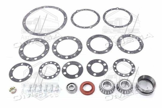 Р/к мосту УАЗ пер/./задн.головної передачі (підшипники DETALKA, сальник ПРЕМІУМ, кріплення)(DETALKA)