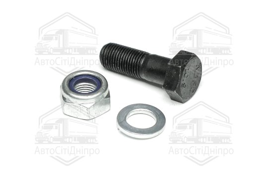 Болт валу карданного ТАТА,ЕТАЛОН у зборі МІЦНІСТЬ 8.8 (гайка, гровер, М10х1,0х30) (DETALKA)