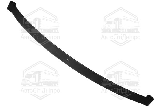 Лист ресори ГАЗ 33104 ВАЛДАЙ №1 передній 3-х листовий (з сайлентблоками, L=1670 мм) (DETALKA)