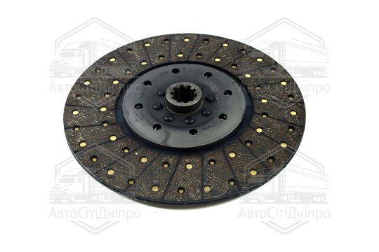 Диск зчеплення ведений ПАЗ дв.ММЗ 245 (еліпсонавіта накладка) (DETALKA)