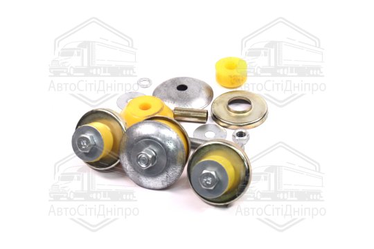 К-т кріплення опори двигуна УАЗ 452,31512,3303,3741(повний к-кт на двигун)(ПОЛІУРЕТАН)(DETALKA)