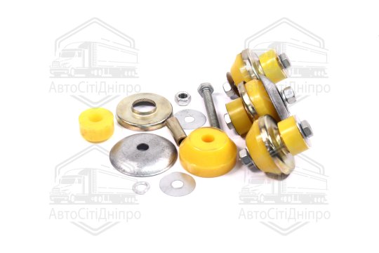 К-т кріплення опори двигуна УАЗ 452,31512,3303,3741(повний к-кт на двигун)(ПОЛІУРЕТАН)(DETALKA)