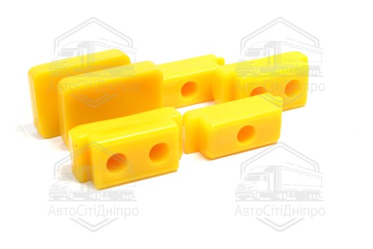 К-т подушок ресори ГАЗ 3307,3309,53 передньої (ПОЛІУРЕТАН, 6 штук) (DETALKA)