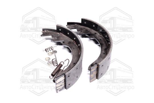 Колодка гальмівна ЗІЛ 5301 ззаду довга (КЛЕПАННА, к-кт 2 штуки на один барабан) (DETALKA)