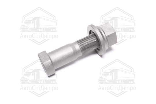 Болт колеса МАЗ ЄВРО переднього ТЕФЛОНОВІ (М22Х1, 5х83) з гайкою (H=34 мм) (DETALKA)