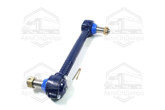 Штанга реактивна КАМАЗ (обтискна, М33х1,5, палець+вкладиші) у зборі з гайками (DETALKA)