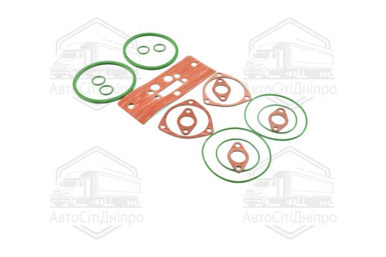 Р/к теплообмінника та фільтра масляного КАМАЗ Е1,Е2,Е3 (9 найменувань, NBR+пароніт МБС) (DETALKA)