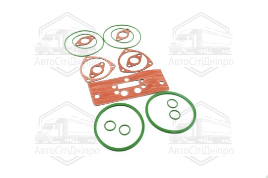 Р/к теплообмінника та фільтра масляного КАМАЗ Е1,Е2,Е3 (9 найменувань, NBR+пароніт МБС) (DETALKA)