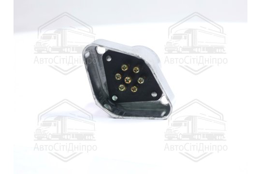 Розетка для причепа ПС 325 МАЗ, КАМАЗ, Сільгосптехніка, Вантажні Іномарки (24В, алюміній) (DETALKA)