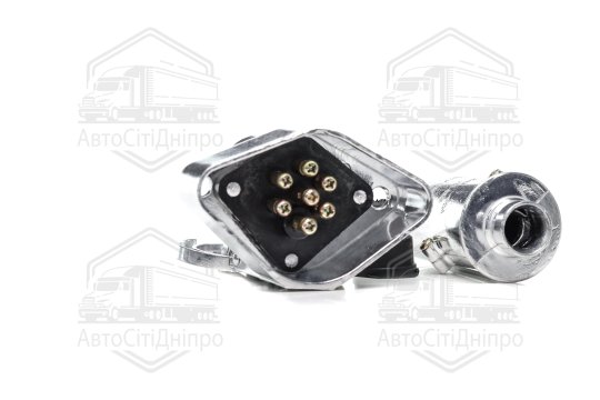 Вилка-розетка МАЗ, КАМАЗ, Сільгосптехніка, Вантажні Іномарки (24В, алюміній) (DETALKA)