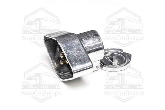 Розетка для причепа ПС 326 МАЗ, КАМАЗ, Сільгосптехніка, Вантажні Іномарки (24В, алюміній) (DETALKA)