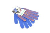 Рукавички з ПВХ-рисунком синій/оранжевий 50/50 10 клас розмір 11 (DOLONI)