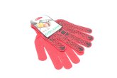 Рукавички з ПВХ-рисунком червоний/чорний70/30 10 клас розмір 11 (DOLONI)
