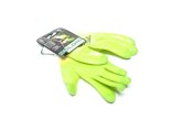 Рукавички трикотаж зелені, нейлон, в'язаний манжет, ПВХ, розмір 9 (DOLONI)