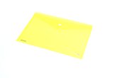 Папка пластикова, А-4 на кнопці, прозора жовта, Economix